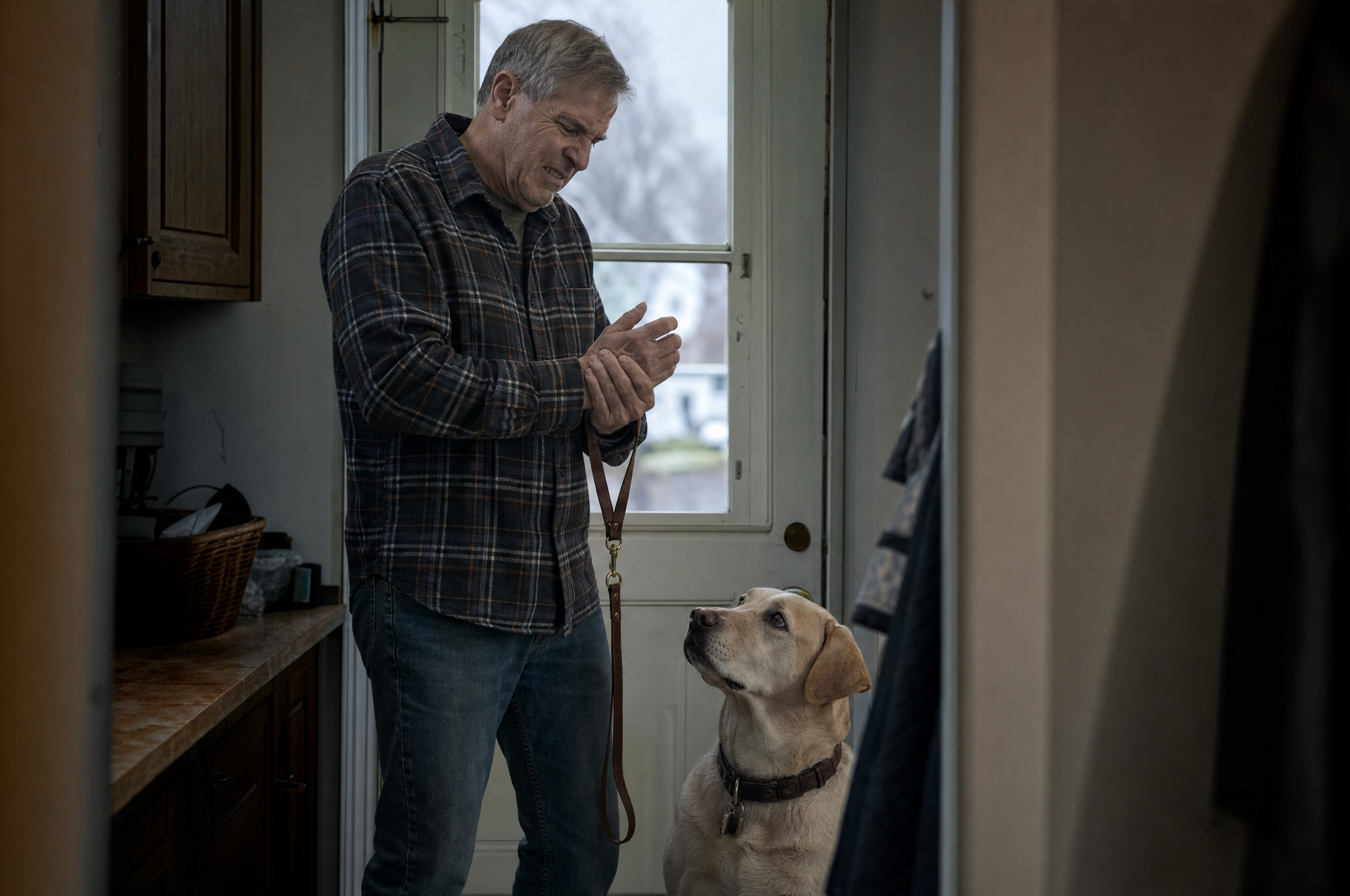 Duke waits by the back door at 6:45 every morning. For most of last year, I was the reason we didn't go. Illustrative photo.